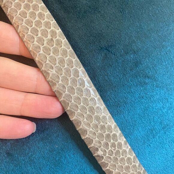 Austin Grey genuine snake skin belt, L 42 inch main image 11